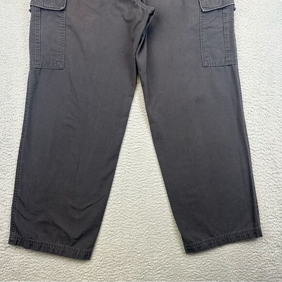 North Face Cargo Pants Men 34 Gray Canvas Cotton Outdoor Hiking Straight *32x28‎ - Picture 6 of 14